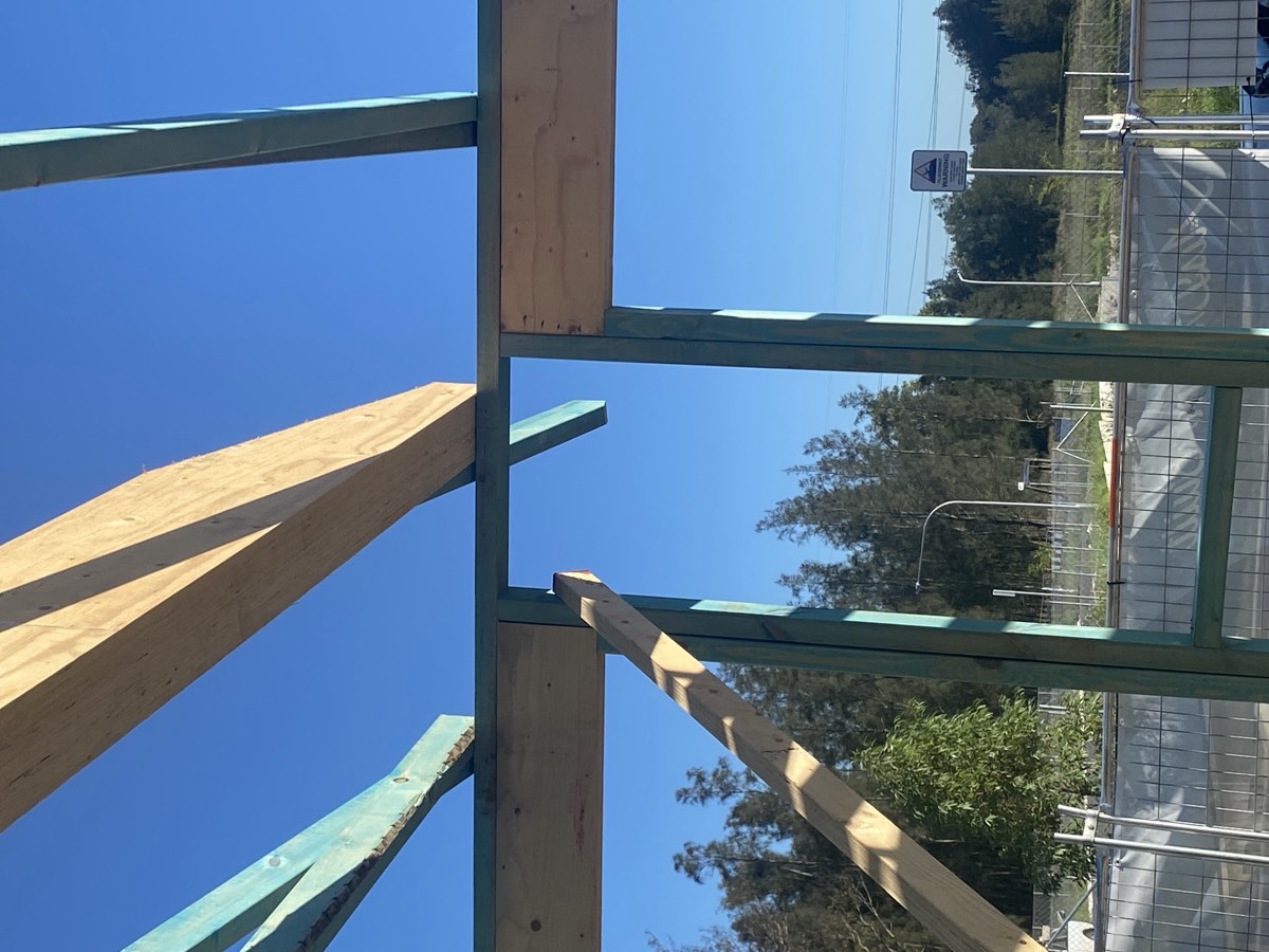 Double stud at a beam, Austral, Catherine Field