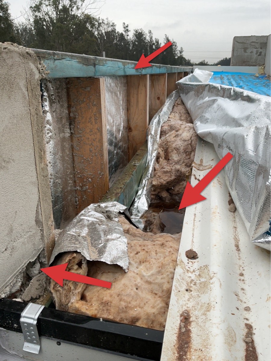 General views of roof cladding, recorded at a lock-up inspection in Austral